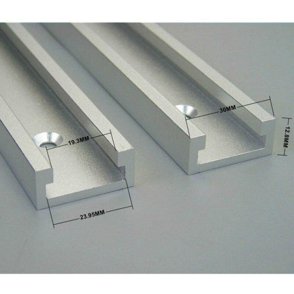 Planet Gates 100007505 1Set Miter Track Stop And Aluminium Alloy T-tracks Slot Miter Track Jig Fixture T-Slot Woodworking Tool DIY Manual
