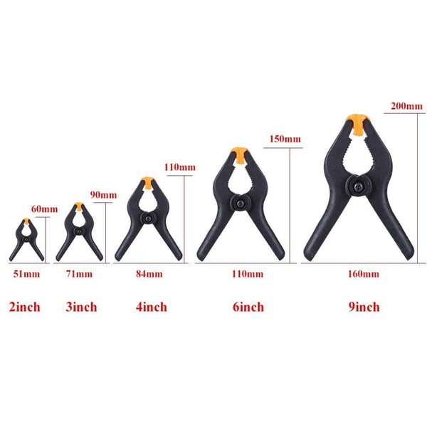 Planet Gates 100007505 2/3/4/6/9inch Woodworking Tools Plastic Spring Clip Clamps For Woodworking Carpentry Clamps Herramientas Ferramentas