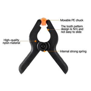 Planet Gates 100007505 2 Inch Fixed Clip Woodworking Bar Woodworking Tools A Clamp Clip Hard Grip Ratchet Release Squeeze DIY Hand Carpenter Tool Clamp