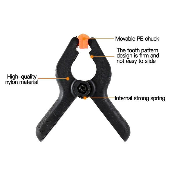 Planet Gates 100007505 2 Inch Fixed Clip Woodworking Bar Woodworking Tools A Clamp Clip Hard Grip Ratchet Release Squeeze DIY Hand Carpenter Tool Clamp