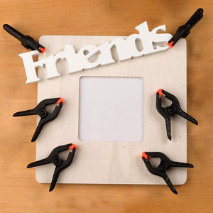 Planet Gates 100007505 2 Inch Fixed Clip Woodworking Bar Woodworking Tools A Clamp Clip Hard Grip Ratchet Release Squeeze DIY Hand Carpenter Tool Clamp