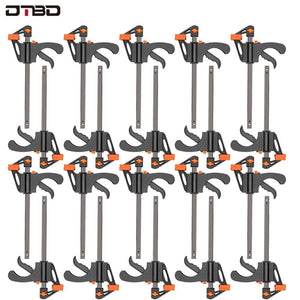 Planet Gates 100007505 20pc 4 Inch Clip Quick Ratchet Release Speed Squeeze Wood Working Work Bar F Clamp Clip Kit Spreader Gadget Tools DIY Hand Tool