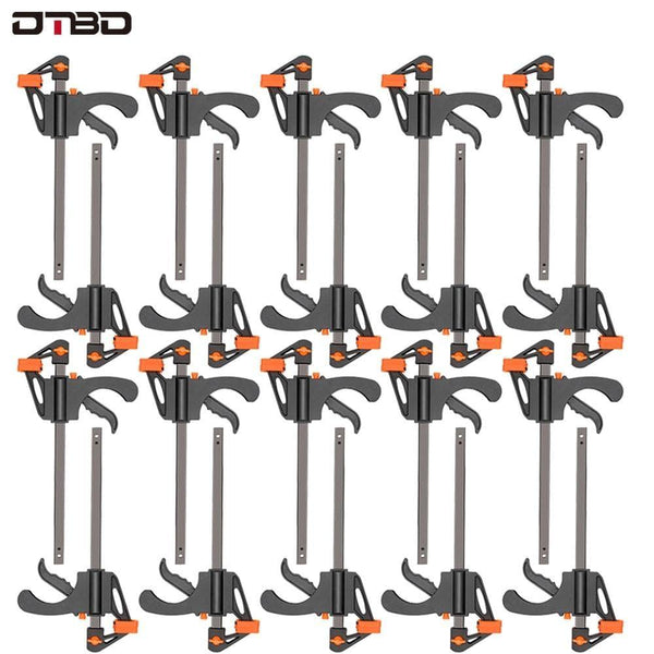 Planet Gates 100007505 20pc 4 Inch Clip Quick Ratchet Release Speed Squeeze Wood Working Work Bar F Clamp Clip Kit Spreader Gadget Tools DIY Hand Tool