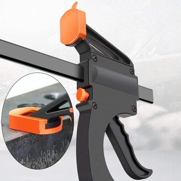 Planet Gates 100007505 20pc 4 Inch Clip Quick Ratchet Release Speed Squeeze Wood Working Work Bar F Clamp Clip Kit Spreader Gadget Tools DIY Hand Tool