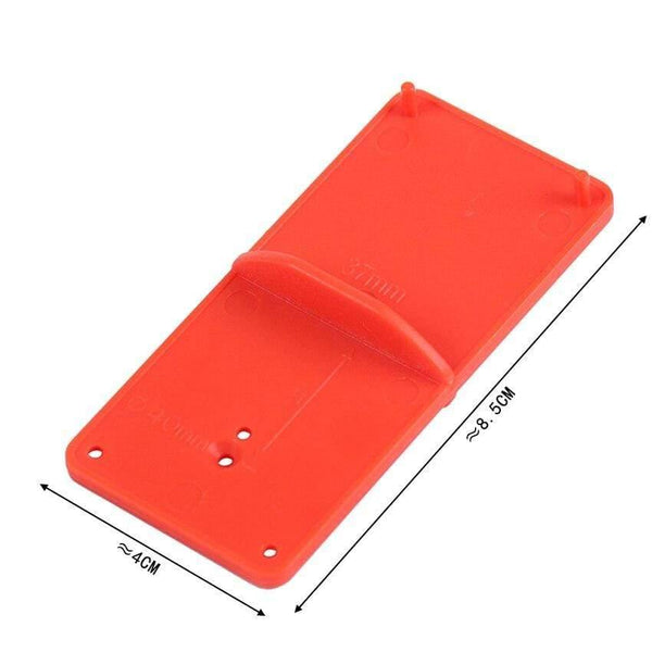 Planet Gates 100007505 35/40mm Hinge Hole Drilling Guide Locator Hole Opener Template Door Cabinets DIY Tools For Woodworking Hand Tools Supplies (Orange)