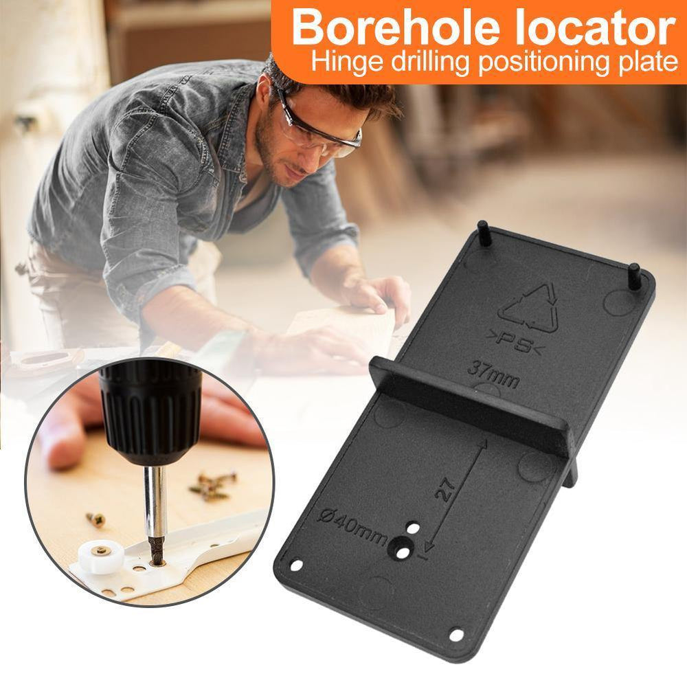 Planet Gates 100007505 35/40mm Woodworking Punch Hinge Drill Hole Opener Locator Guide Drill Bit Hole Tools Door Cabinets DIY Template Woodworking Tool