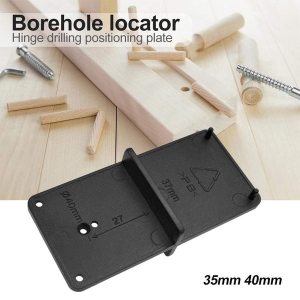 Planet Gates 100007505 35/40mm Woodworking Punch Hinge Drill Hole Opener Locator Guide Drill Bit Hole Tools Door Cabinets DIY Template Woodworking Tool