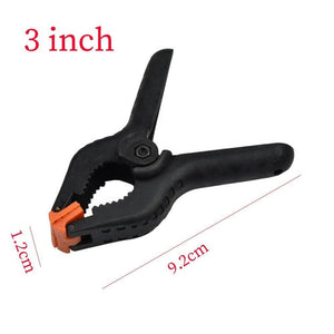 Planet Gates 100007505 3inch / 2pcs 2 Inch Fixed Clip Woodworking Bar Woodworking Tools A Clamp Clip Hard Grip Ratchet Release Squeeze DIY Hand Carpenter Tool Clamp