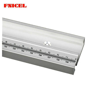 Planet Gates 100007505 400-800mm Aluminum Alloy T Track Slot With Scale And Miter Track Stop Movable Scale T-tracks Router Table Saw Woodworking DIY