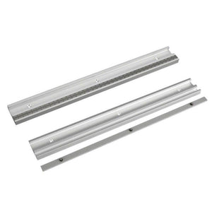 Planet Gates 100007505 400-800mm Aluminum Alloy T Track Slot With Scale And Miter Track Stop Movable Scale T-tracks Router Table Saw Woodworking DIY