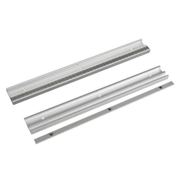 Planet Gates 100007505 400-800mm Aluminum Alloy T Track Slot With Scale And Miter Track Stop Movable Scale T-tracks Router Table Saw Woodworking DIY