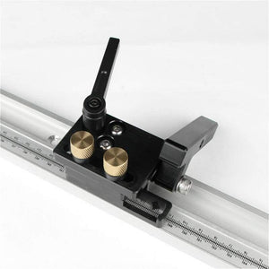 Planet Gates 100007505 400-800mm Aluminum Alloy T Track Slot With Scale And Miter Track Stop Movable Scale T-tracks Router Table Saw Woodworking DIY