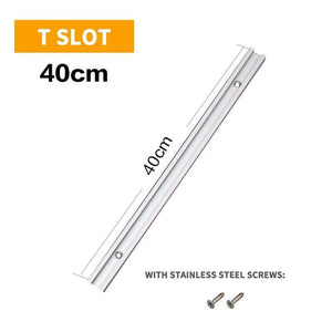 Planet Gates 100007505 400mm-B Woodworking T-tracks Slot Miter Track Aluminium Alloy Miter Track Miter Bar Slider Table Saw Miter T Screw T Slider Tools DIY