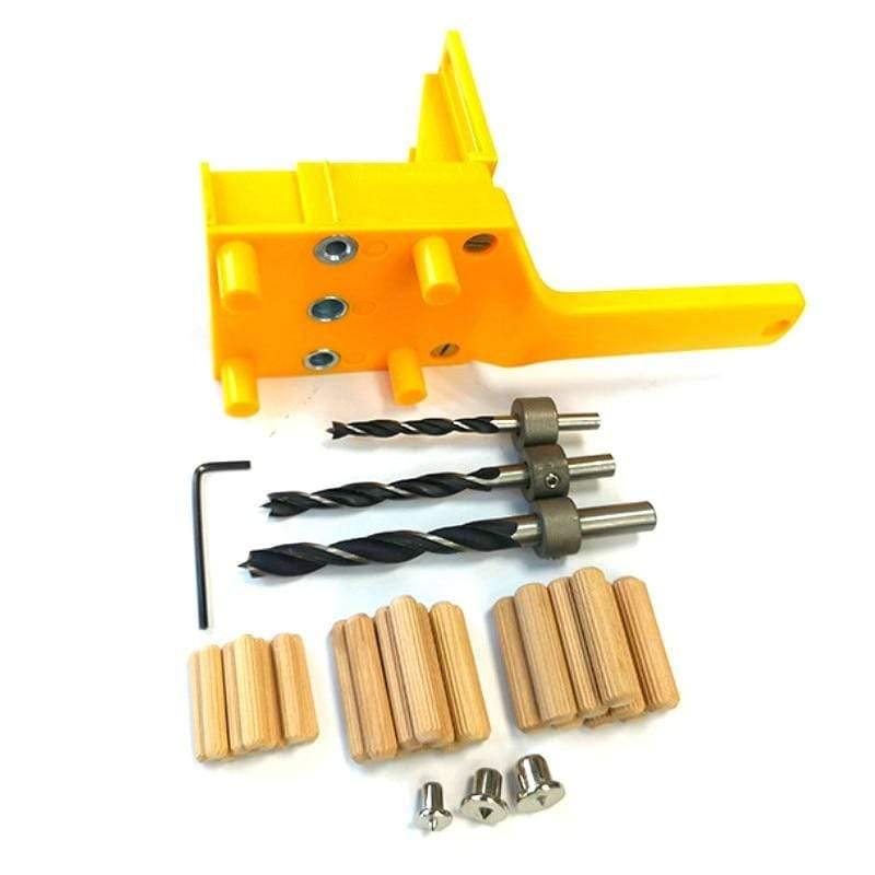 Planet Gates 100007505 41pcs/set Drill Guide Kit Dowel Bit Set Jig 6mm 8mm 10mm E,L,T Joints Alignment Pins Doweling Jig Hole Saw Tools