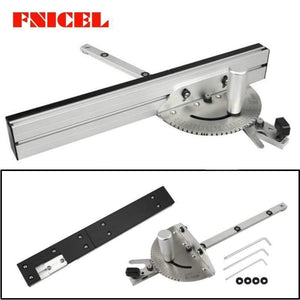 Planet Gates 100007505 450mm Miter Gauge with track Stop Table Saw/Router Miter Gauge Sawing Assembly Ruler for Table Saw Router Woodworking Tools DIY