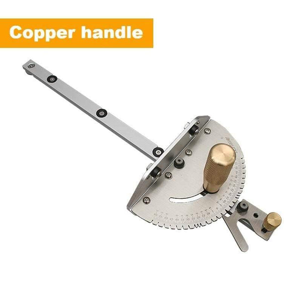 Planet Gates 100007505 450mm Miter Gauge with track Stop Table Saw/Router Miter Gauge Sawing Assembly Ruler for Table Saw Router Woodworking Tools DIY