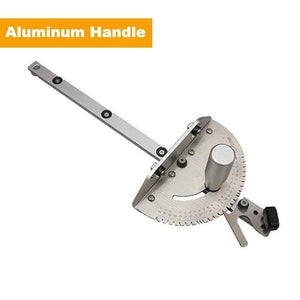Planet Gates 100007505 450mm Miter Gauge with track Stop Table Saw/Router Miter Gauge Sawing Assembly Ruler for Table Saw Router Woodworking Tools DIY