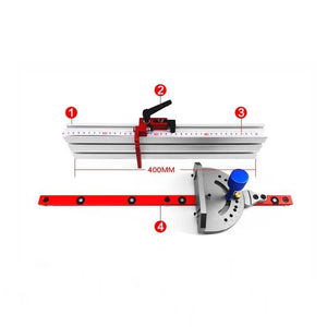 Planet Gates 100007505 450mm Miter Gauge Woodworking Tool With Track Stop Angle Miter Gauge Guide Engraving Machine Router Table Saw DIY Tools