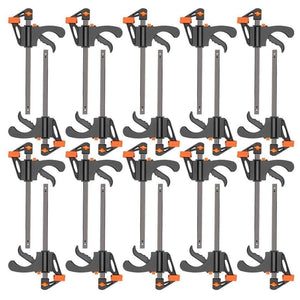 Planet Gates 100007505 4Inch 20Pcs 20pc 4 Inch Clip Quick Ratchet Release Speed Squeeze Wood Working Work Bar F Clamp Clip Kit Spreader Gadget Tools DIY Hand Tool