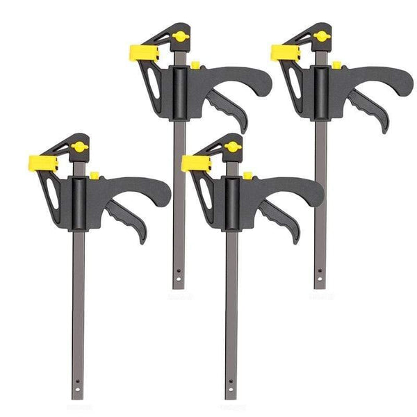 Planet Gates 100007505 4Inch 4Pcs AI-ROAD 2/3/4/5/8Pcs New Woodworking Clamp Bar F Clip 4 Inch Hard Grip Quick Ratchet Wood Working DIY Tool Carpenter Set