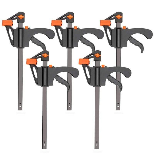 Planet Gates 100007505 4Inch 5Pcs 20pc 4 Inch Clip Quick Ratchet Release Speed Squeeze Wood Working Work Bar F Clamp Clip Kit Spreader Gadget Tools DIY Hand Tool