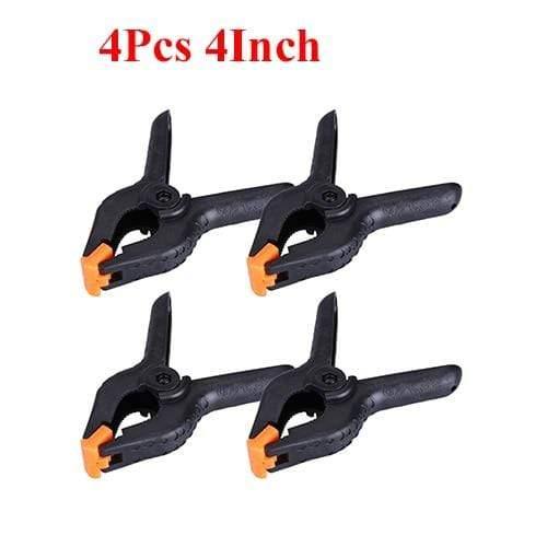 Planet Gates 100007505 4pcs 4inch 2/3/4/6/9inch Woodworking Tools Plastic Spring Clip Clamps For Woodworking Carpentry Clamps Herramientas Ferramentas