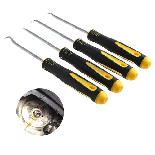 Planet Gates 100007505 4Pcs/Set Durable Car Hook Oil Seal O-Ring Seal Remover Pick Set Craft Hand Tools
