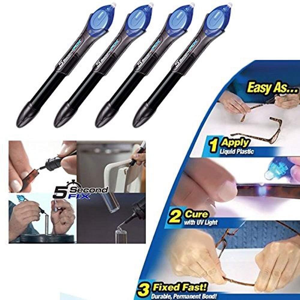 Planet Gates 100007505 4pcs Super Power 5 Second Fix UV Light Repair Tool Glue Refill Liquid Plastic Welding Repair
