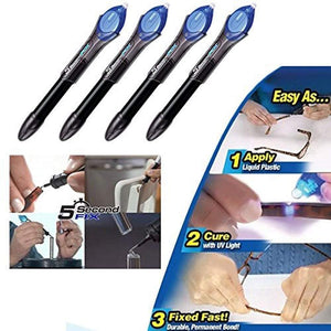 Planet Gates 100007505 4pcs Super Power 5 Second Fix UV Light Repair Tool Glue Refill Liquid Plastic Welding Repair