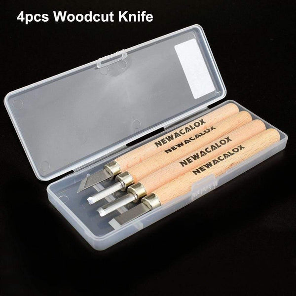 Planet Gates 100007505 4pcs  Woodcut Knife NEWACALOX 12pcs Woodcut Knife Scorper Wood Carving Tool Woodworking Hobby Arts Craft Nicking Cutter Graver Scalpel Multi DIY Pen