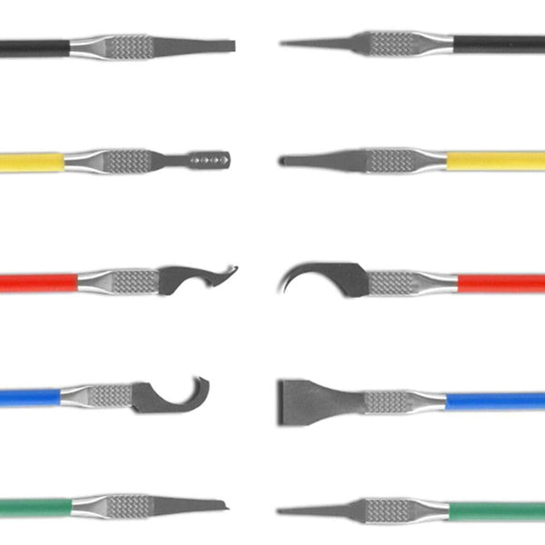 Planet Gates 100007505 5 In 1 IC Chip Repair Thin Blade CPU NAND Remover BGA Maintenance Knife Remove Glue Disassemble Phone PC Rework Processor Tools