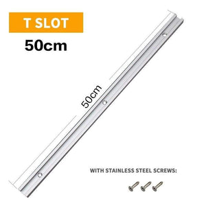 Planet Gates 100007505 500mm-B Woodworking T-tracks Slot Miter Track Aluminium Alloy Miter Track Miter Bar Slider Table Saw Miter T Screw T Slider Tools DIY