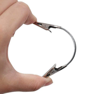 Planet Gates 100007505 50pcs Double Head Clip 4 Inch DIY Craft New Wire Clip Card & Note & Picture & Memo Holder Clips Party Alligator Clamp (Silver 50pcs)