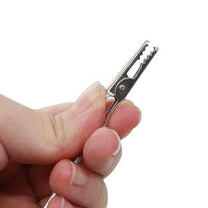 Planet Gates 100007505 50pcs Double Head Clip 4 Inch DIY Craft New Wire Clip Card & Note & Picture & Memo Holder Clips Party Alligator Clamp (Silver 50pcs)