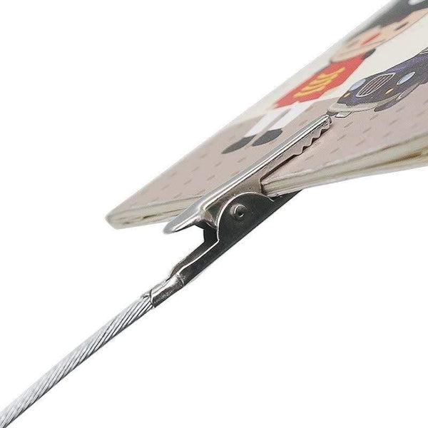 Planet Gates 100007505 50pcs Double Head Clip 4 Inch DIY Craft New Wire Clip Card & Note & Picture & Memo Holder Clips Party Alligator Clamp (Silver 50pcs)