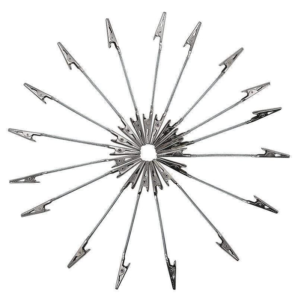 Planet Gates 100007505 50pcs Double Head Clip 4 Inch DIY Craft New Wire Clip Card & Note & Picture & Memo Holder Clips Party Alligator Clamp (Silver 50pcs)