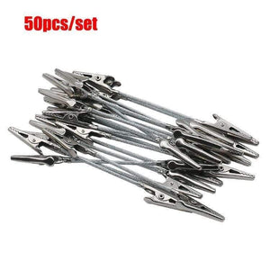 Planet Gates 100007505 50pcs Double Head Clip 4 Inch DIY Craft New Wire Clip Card & Note & Picture & Memo Holder Clips Party Alligator Clamp (Silver 50pcs)