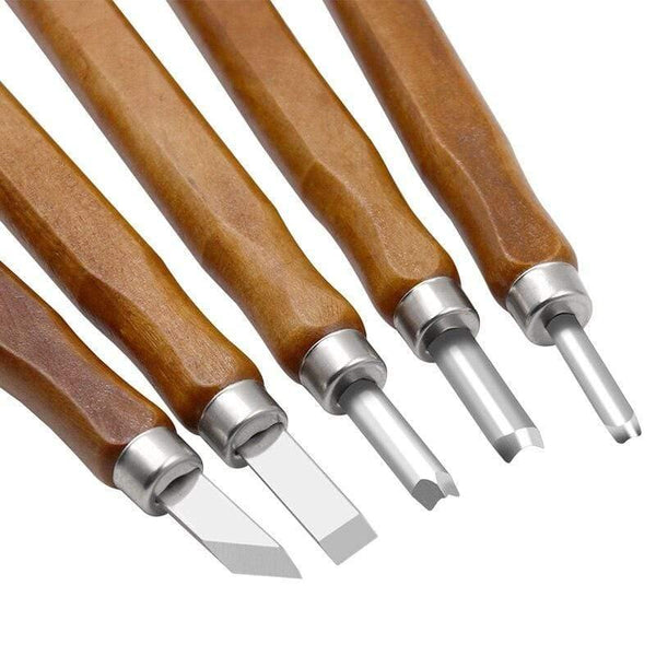 Planet Gates 100007505 5pcs/lot Wood Carving Chisels Knife For Basic Wood Cut DIY Tools And Detailed Woodworking Gouges Hand Tools
