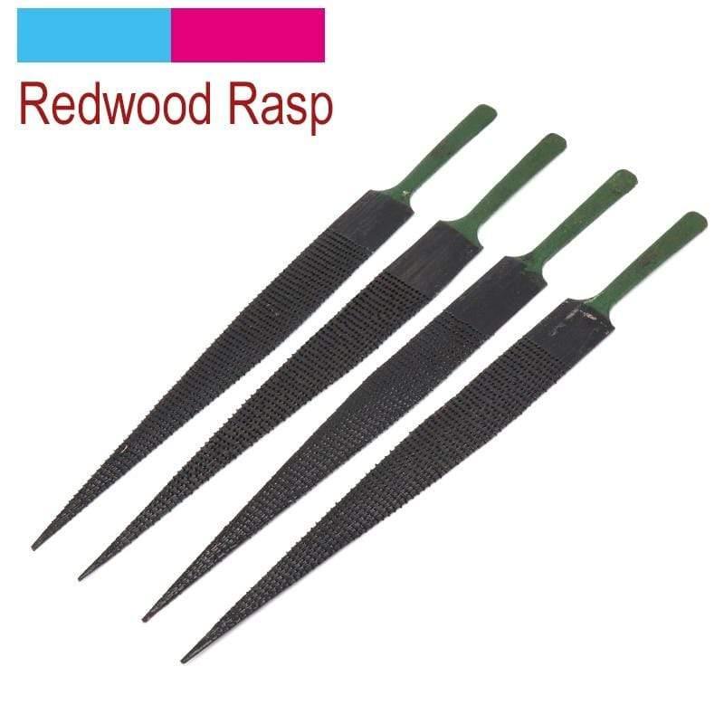Planet Gates 100007505 6/8/10/12 Inch Flat Pointed Rasp Files DIY Woodworking Craft Wood Filing Carving Carpenter Repair Folder Hobby Hand Tools
