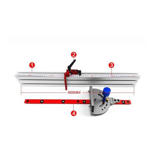 Planet Gates 100007505 600mm Miter Gauge Woodworking Tool With Track Stop Angle Miter Gauge Guide Engraving Machine Router Table Saw DIY Tools