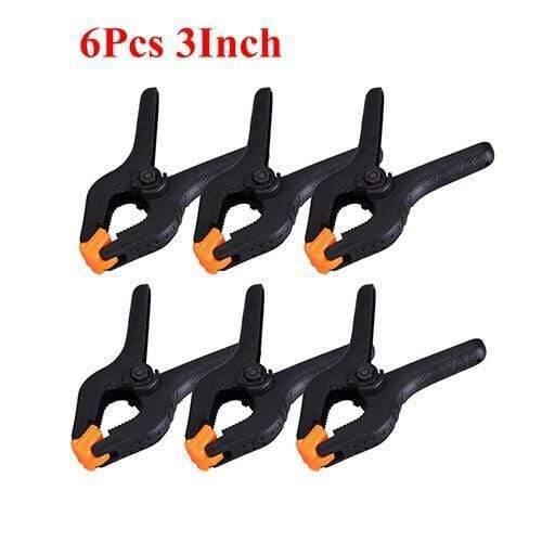 Planet Gates 100007505 6pcs 3inch 2/3/4/6/9inch Woodworking Tools Plastic Spring Clip Clamps For Woodworking Carpentry Clamps Herramientas Ferramentas
