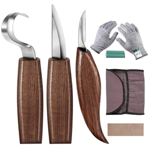 Planet Gates 100007505 8 5/10/12pcs Chisel Woodworking Cutter Hand Tool Set Wood Carving Knife DIY Peeling Woodcarving Sculptural Spoon Carving Cutter