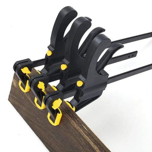 Planet Gates 100007505 AI-ROAD 2/3/4/5/8Pcs New Woodworking Clamp Bar F Clip 4 Inch Hard Grip Quick Ratchet Wood Working DIY Tool Carpenter Set