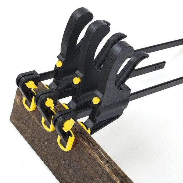 Planet Gates 100007505 AI-ROAD 2/3/4/5/8Pcs New Woodworking Clamp Bar F Clip 4 Inch Hard Grip Quick Ratchet Wood Working DIY Tool Carpenter Set
