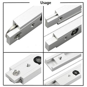 Planet Gates 100007505 Aluminium Alloy T-tracks Slot Miter Track And Miter Bar Slider Table Saw Miter Gauge Rod Woodworking Tools DIY