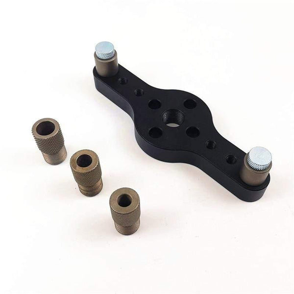 Planet Gates 100007505 Black Set Vertical Pocket Hole Jig 6/8/10mm Woodworking Dowelling Self Centering Drill Guide Kit Wood Drilling Locator  Hole Puncher