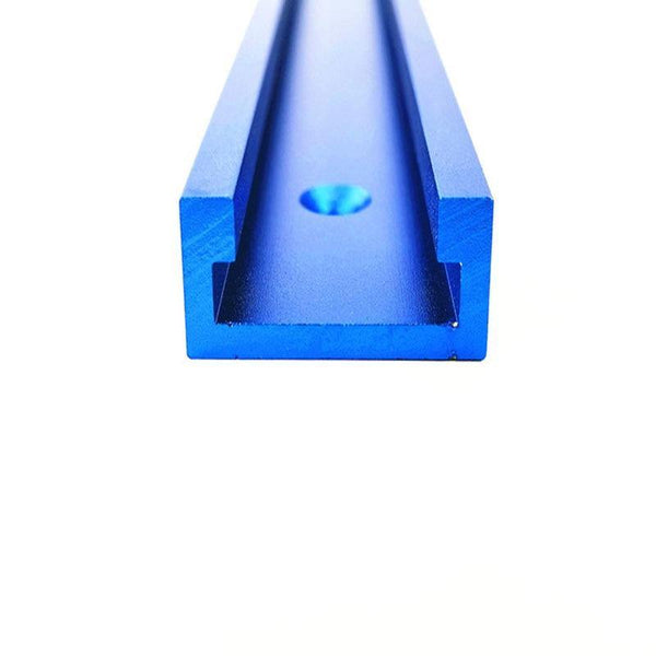Planet Gates 100007505 Blue / 400mm 300-800mm Woodworking T-slot Miter Track Aluminum Alloy T-Track Miter Gauge Track Slot For Wood Working Workbench Tools