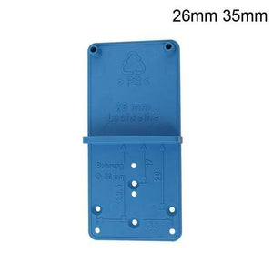 Planet Gates 100007505 Blue Hinge Hole Drilling Guide Locator Woodworking Tools Hole Opener Template Door Installation Jig Cabinets DIY Tool HT2614+