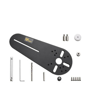 Planet Gates 100007505 C Trimmer Circle Cutting Jig Wood Router Milling Circle Milling Groove For Universal Makita Electric Hand Woodworking DIY Tools