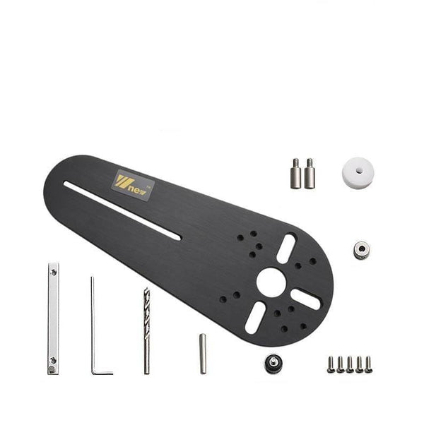 Planet Gates 100007505 C Trimmer Circle Cutting Jig Wood Router Milling Circle Milling Groove For Universal Makita Electric Hand Woodworking DIY Tools